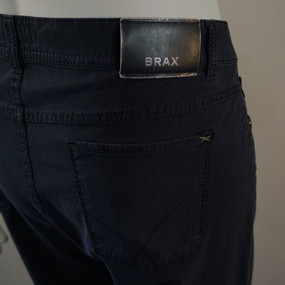Brax Feel Good Cooper Fancy Blue Pants Mens Trousers Size 40x28 - Picture 5 of 9